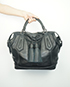 Brit Tassel, &pound;450, Handbags, Black, Leather, Front view